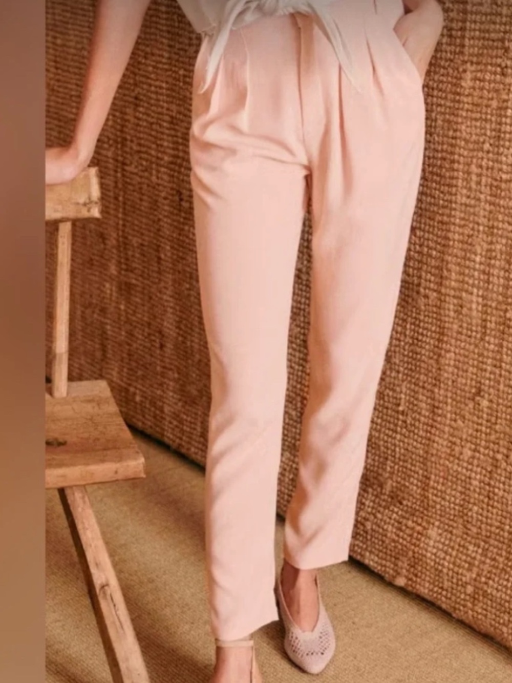 Sezane Austin Trousers Nude - Size 32